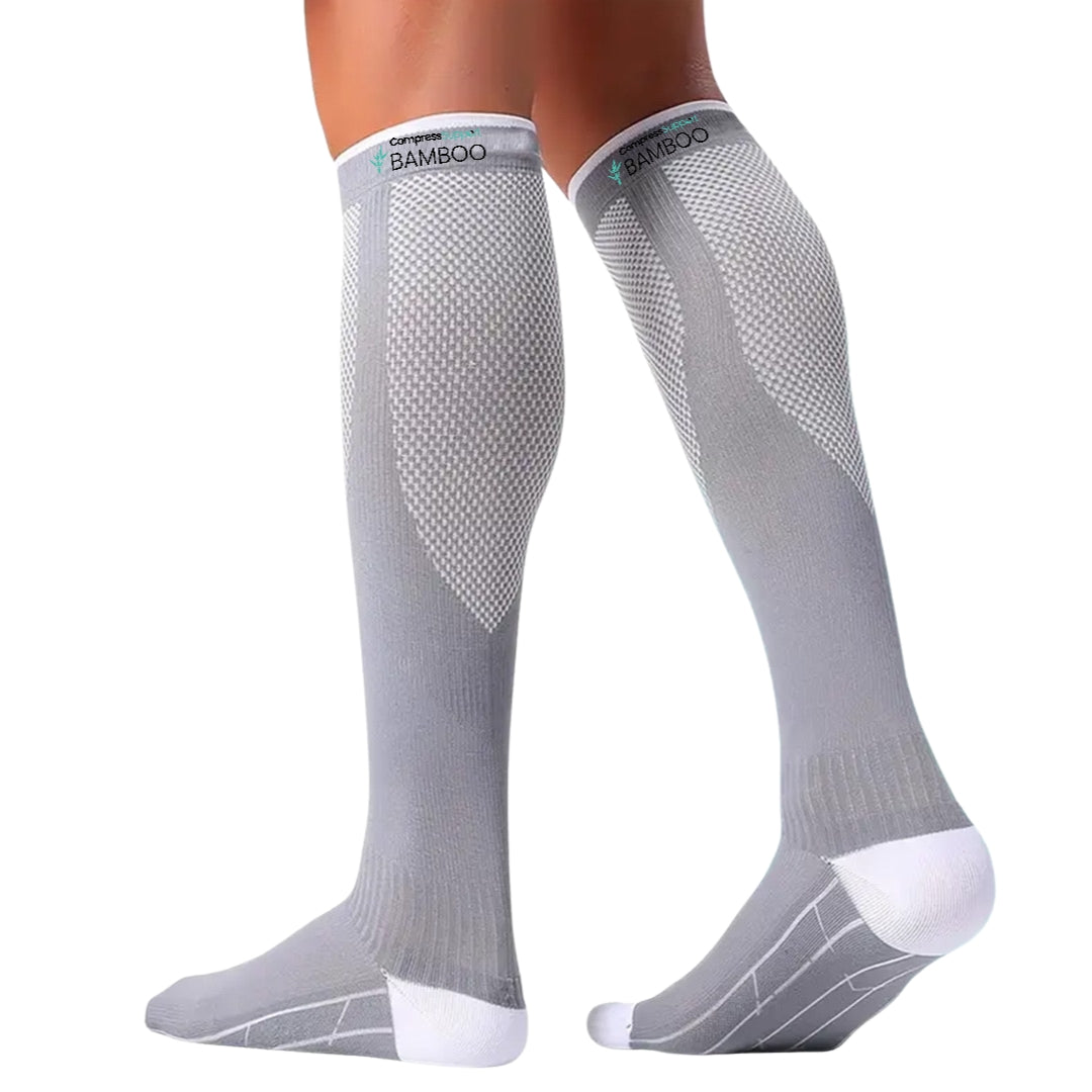 Premium Bamboo Compression Socks with Grip