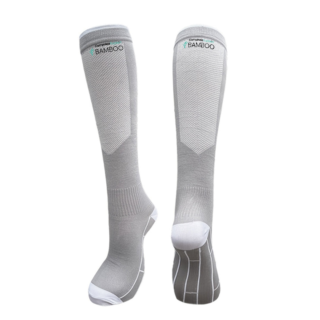 Premium Bamboo Compression Socks with Grip