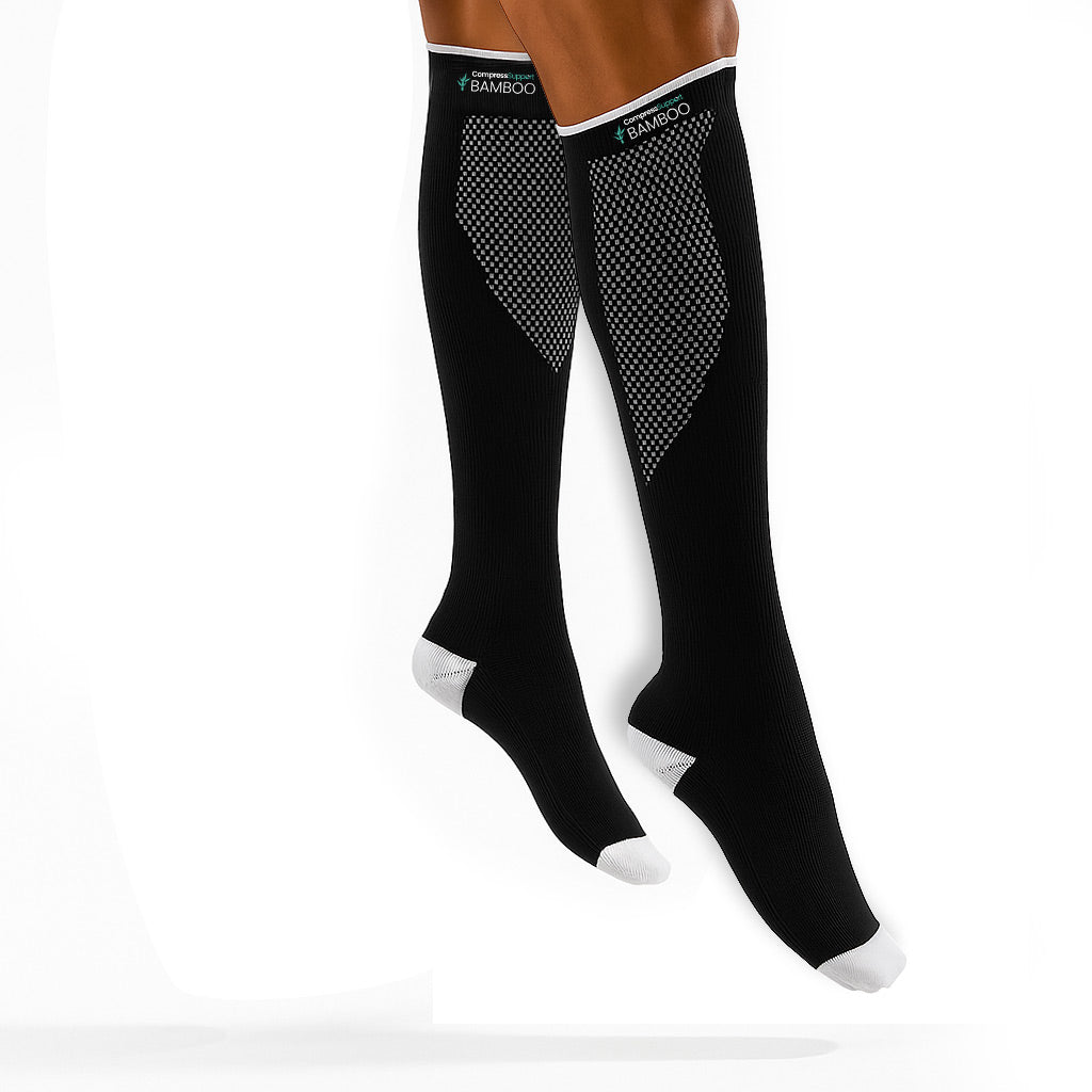 Premium Bamboo Compression Socks with Grip